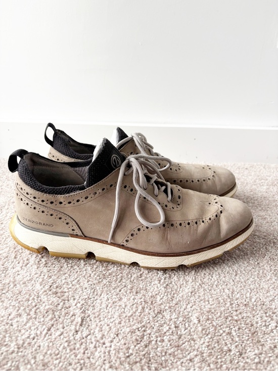 Cole Haan ZEROGRAND Men’s Tan Nubuck Wingtip Oxford Shoes Sneaker 11.5 W